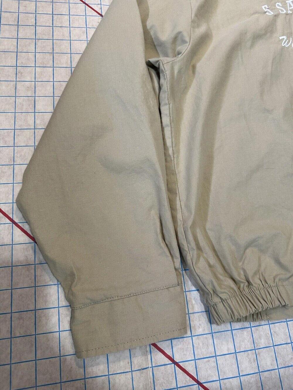 VTG Double Sided Herrington Bomber Jacket Mens XL Beige Scooby Doo Made USA 90s - Picture 15 of 15